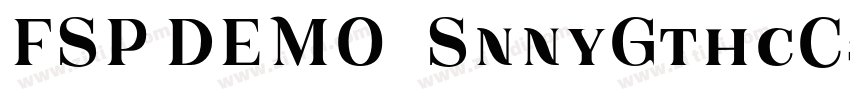 FSP DEMO   SnnyGthcC字体转换